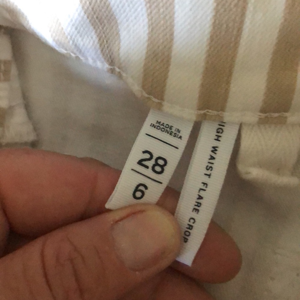 New Loft high waist flare crop, size 6/28 - Picture 9 of 10